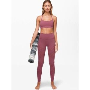 Lululemon Wunder Under High-RiseTight* Flocked 28", Plumful, Size 4